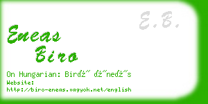 eneas biro business card